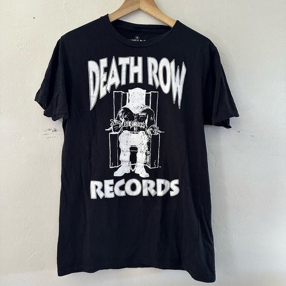 Ripple Junction Other - Death Row Records Black Graphic T-Shirt Ripple Junction Unisex Size Medium